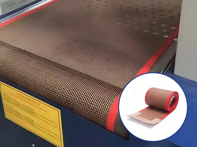 Teflon mesh conveyor belt